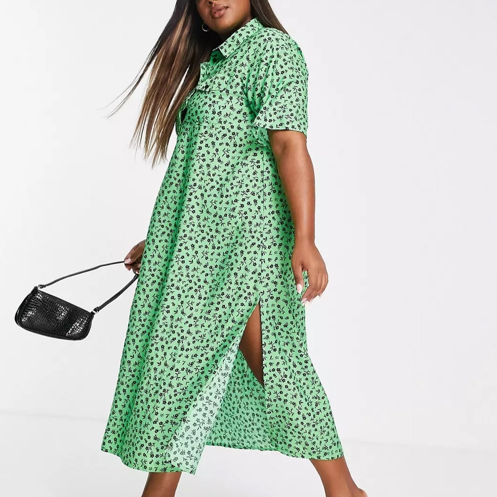 Wednesday's Girl Curve midi shirt dress